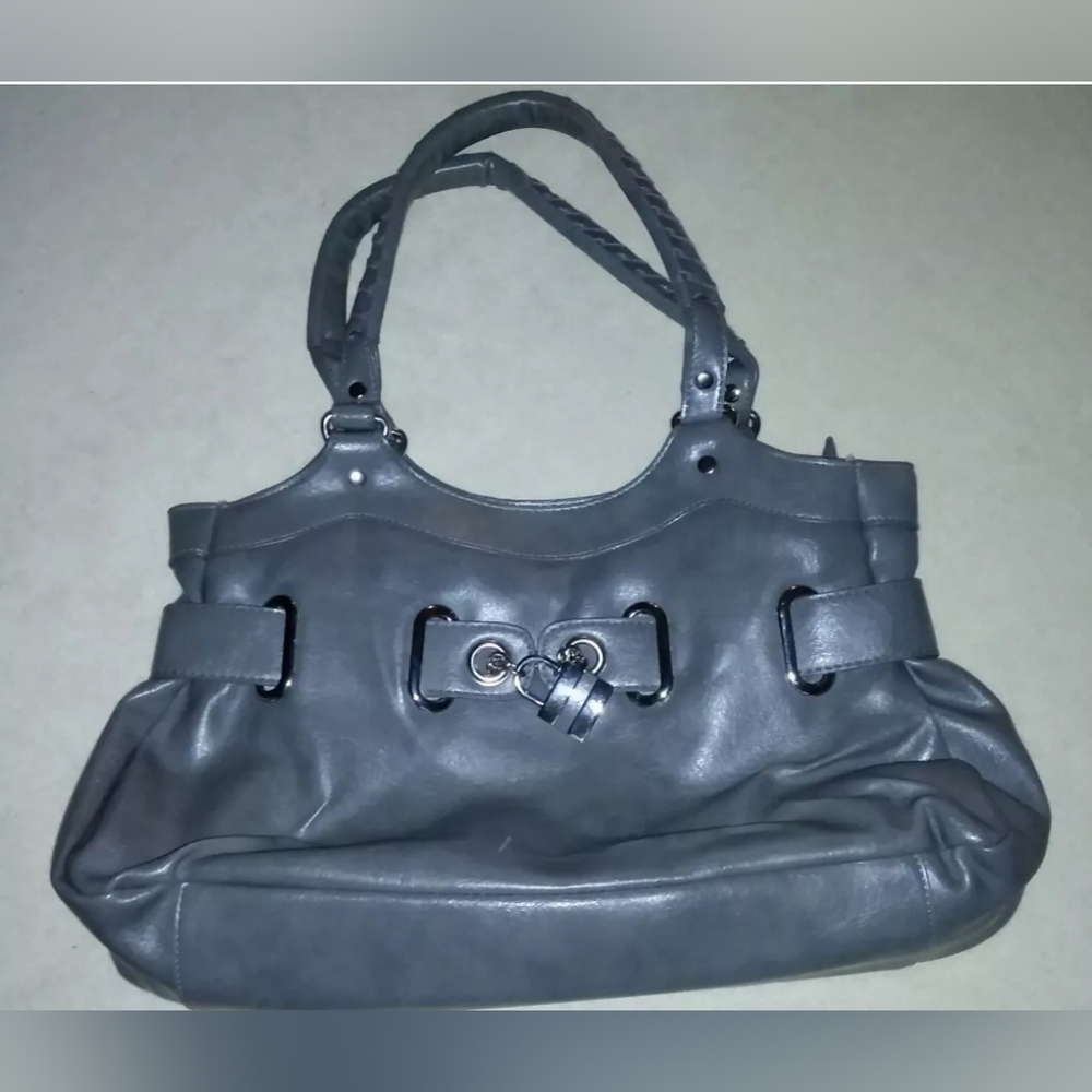 Leather Purse Gray